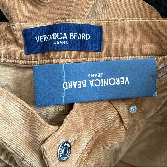 Veronica Beard Carson Corduroy Kick-Flare Pants tan brown bells jeans NWT 32 - Picture 11 of 12